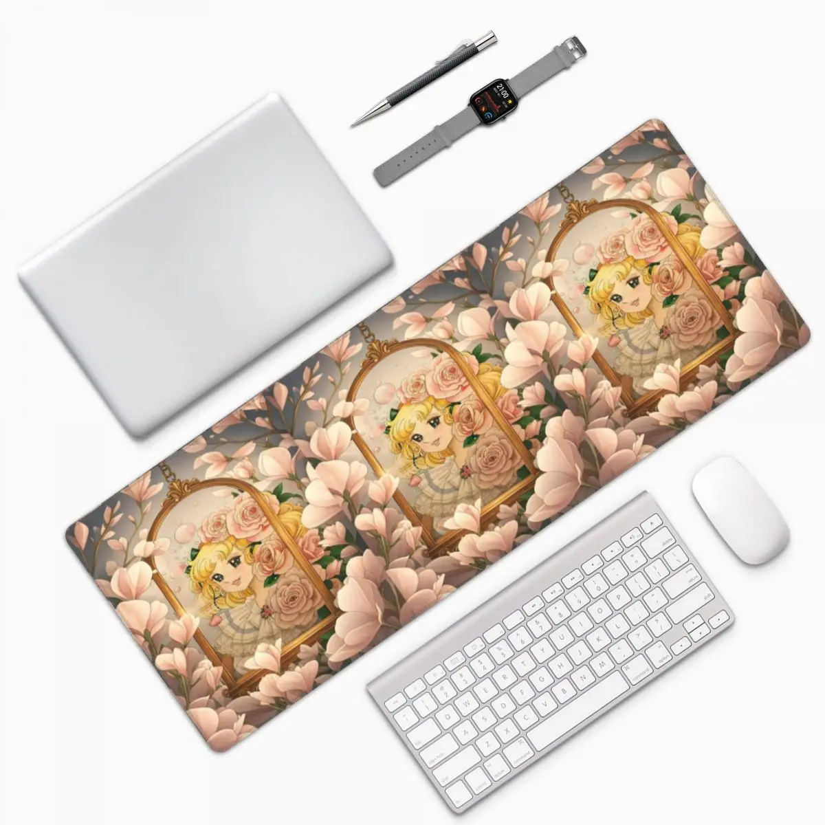 Candy Candy Anime Manga Large Mouse Pad Computer Keyboard Mouse Mat Gaming PC Laptop Desk Mat Office Accessories Table Mats