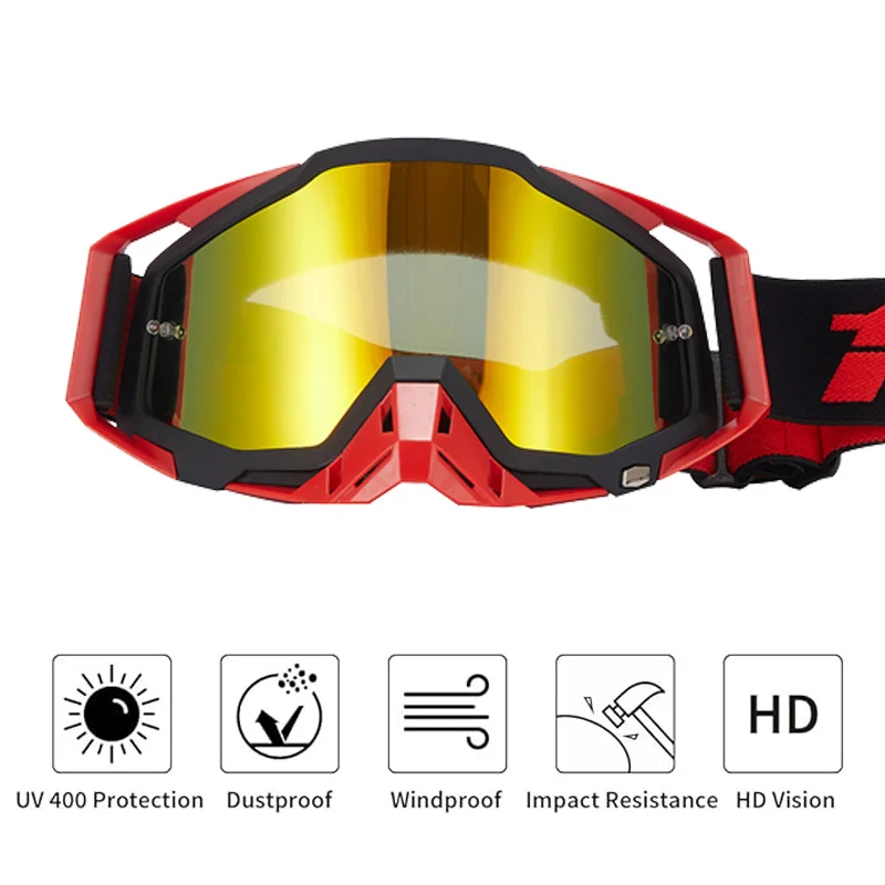 Hochleistungsfähiger Motorradhelm; Offroad-Motorrad-Sonnenbrille; Geländetaugliche Herren-Motorradbrille; ATV-winddicht; b – Detail 1