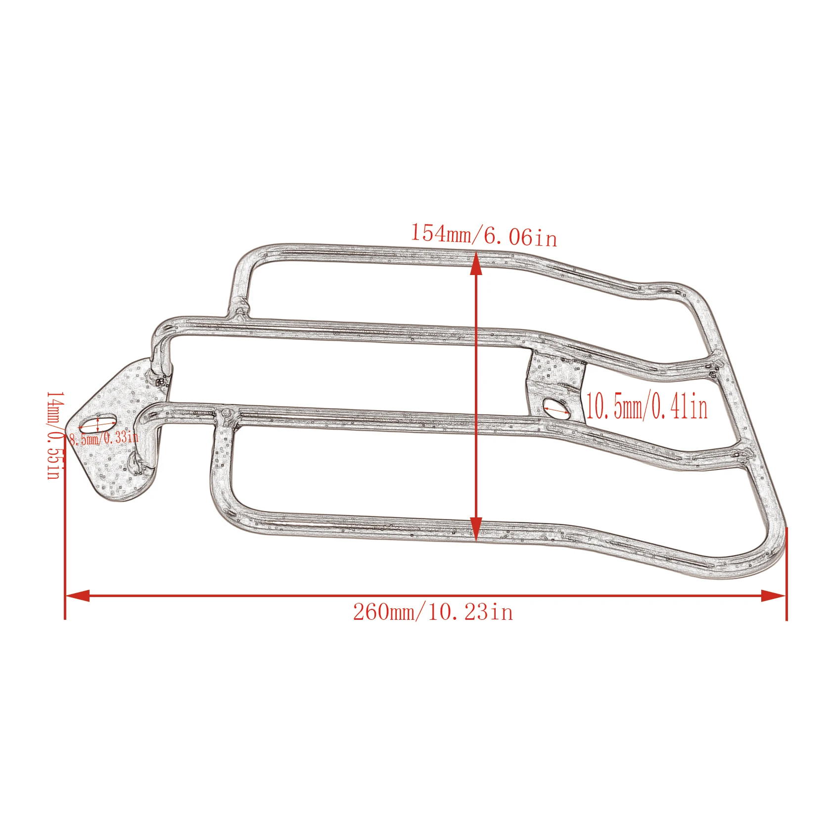 Motorcycle Steel Rear Solo Seat Luggage Rack Support Shelf Black/Chrome For Harley Sportster XL Iron 1200 883 48 Low 2004-2022