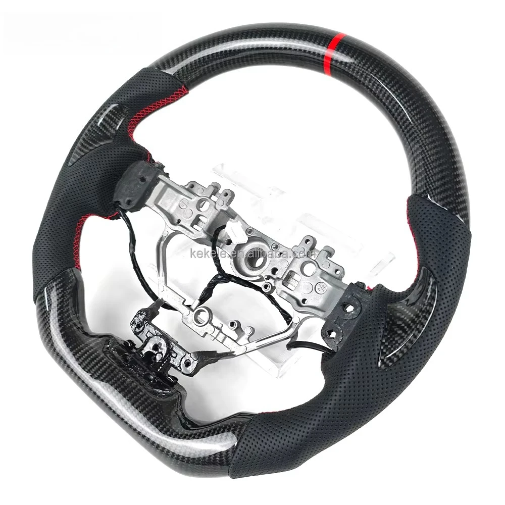 Car Accessories for IS200 IS250 IS300 IS350 IS500 ES200 ES260 ES300h Custom Perforated Leather Carbon Fiber Steering Wheel