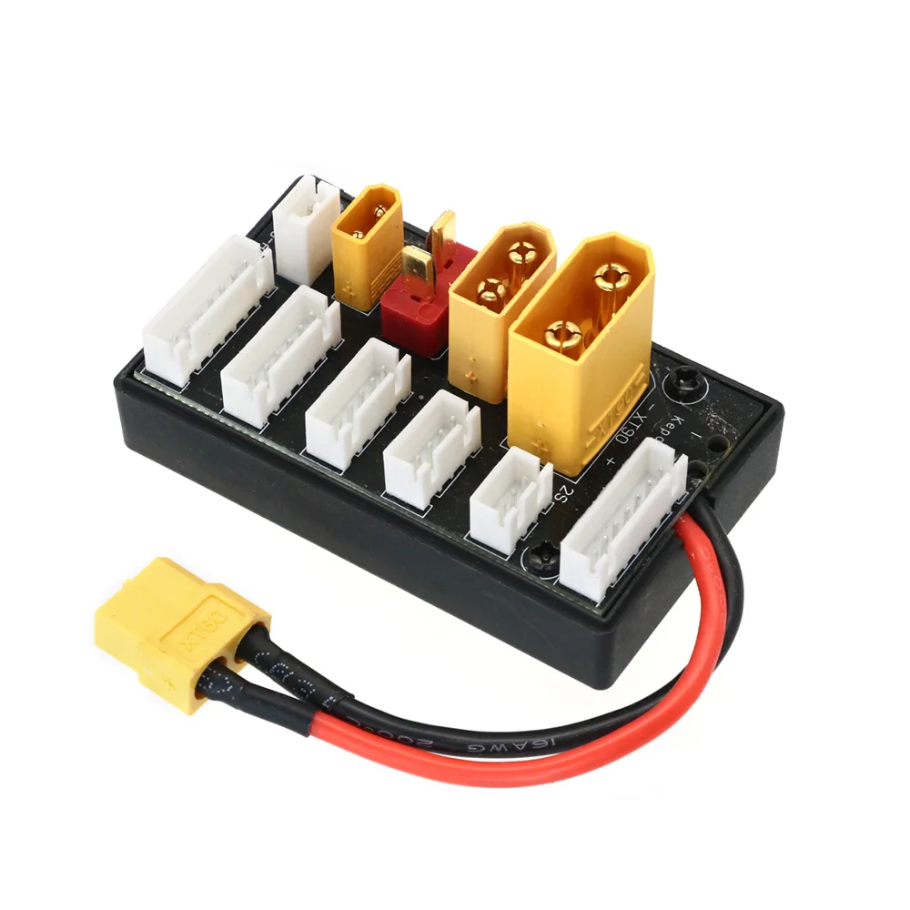 XT30 XT60 XT90 JST T Plug 2-6S Parallel Charging Board Lipo Battery Charger Connector for Imax B6 B6AC ISDT Q6 Lite Charger