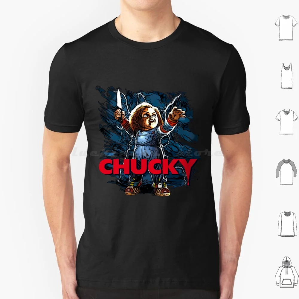 Chucky-Childs'S Play T Shirt Big Size 100% Cotton Chucky Chucky Tv Series Bride Of Chucky Chucky Doll Seed Of Chucky Curse Of