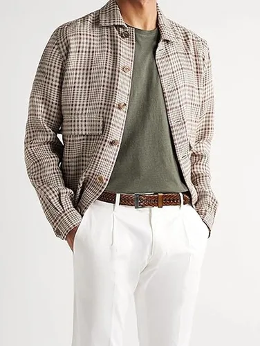 Imagen 2 del producto CHAOREN Cinturones trenzados de cuero para hombre Cinturón de cuero tejido informal para pantalones de vestir