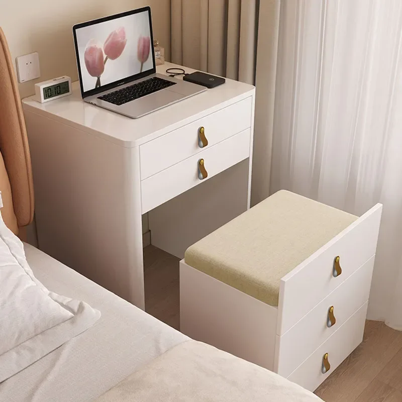 

Nordic Dressing Table Bedroom Luxury Storage Drawer Woman MakeupTable Container Organizers Schminktisch Furniture Makeup