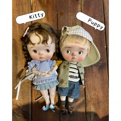 Cachorro KittyQ QBaby BJD muñeca, conjunto completo, Anime Blythe, regalo para niñas, 1/6