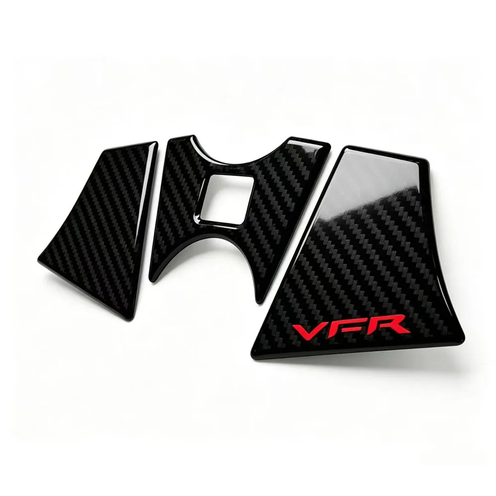 for Honda VFR 1200 2010-2016 3D Carbon-look Upper Triple Yoke Defender Case