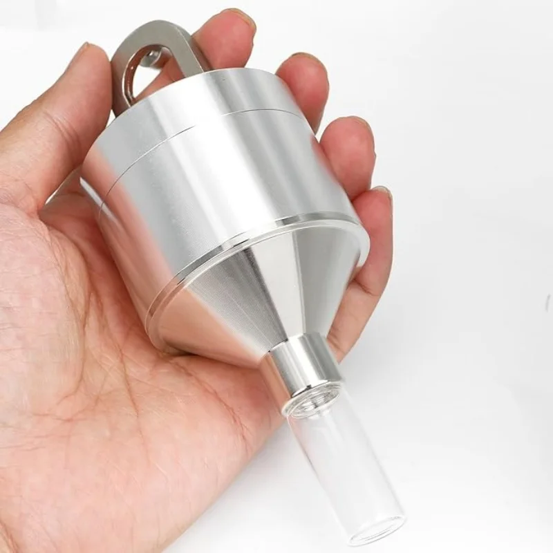 2026 New Spice Powder Grinder 56mm Hand Crank Herb Mill Funnel Food Grinders Container Kitchen Tools