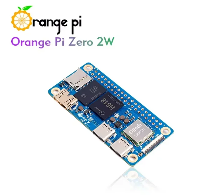 RoRuSOrange Pi Zero 2 W 1/2/ 4GB RAM DDR4 Mini PC Allwinner H618 Orange Pi Zero 2W WiFi Bluetooth SBC Single Board Computer Zero