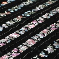 2Pcs 50cm Chinese Embroidery Lace Trim Webbing Ribbon For DIY Hanfu Cheongsam Lapel Collar Sleeve Edge Garment Decor Accessories