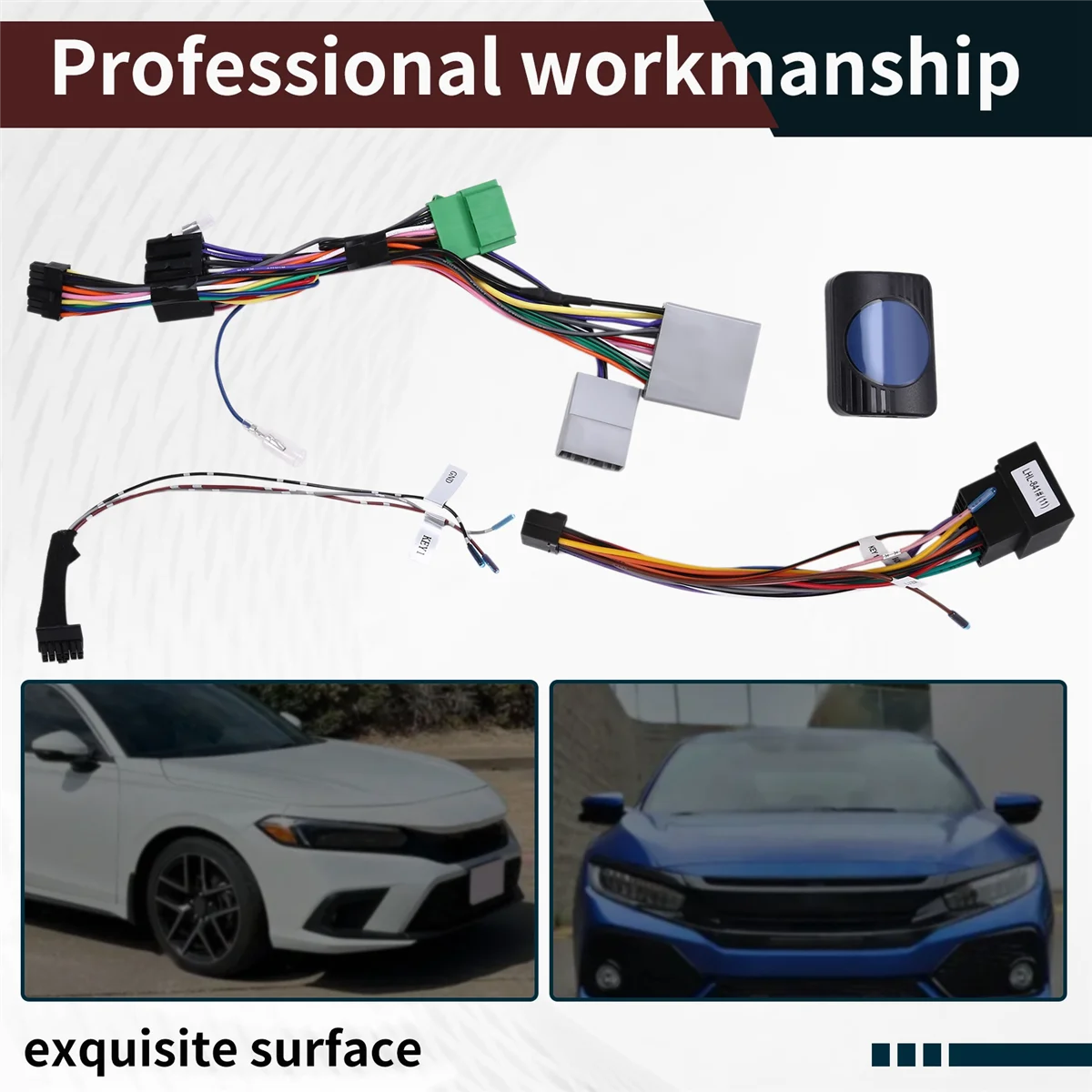 

For Honda Civic Hatchback Adapter Cables Wries Car Radio And Super Hot 006+ ISO Power Cable