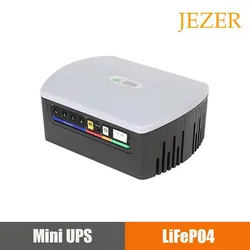 JEZER DCF-60W 100W 120W LiFePO4 16000mAh Large Capacity Multipurpose Mini UPS Backup Power Adapter for WiFi, Router 5V 9V 12V