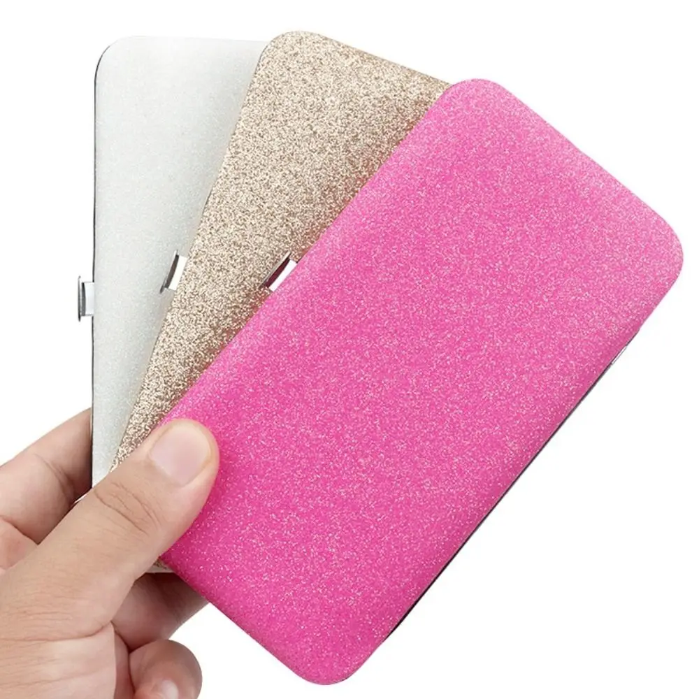 Caja de Pinzas para Extensión de Pestañas Brillantes, Organizador de Pinzas para Extensión de Pestañas Protector de PVC, Portátil y Profesional