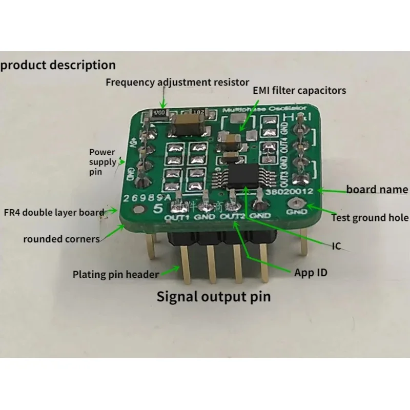 Three-phase Signal Generator 50HZ Single-phase OSC Oscillator, 4-phase Clock Crystal Oscillator, Multi-