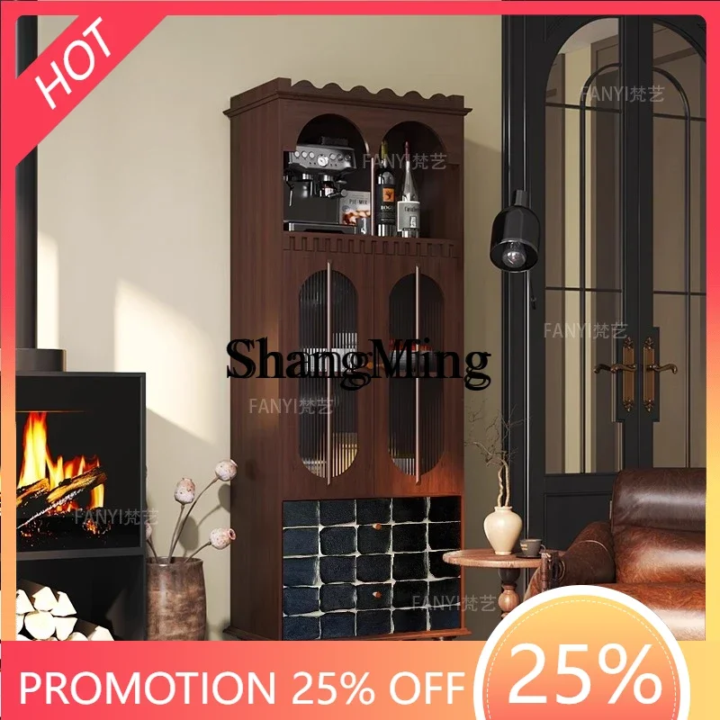 

ZYY бытовой высококачественный винный шкаф из цельного дерева, бытовой встроенный настенный обеденный шкаф для гостиной, декоративный шкафчик
