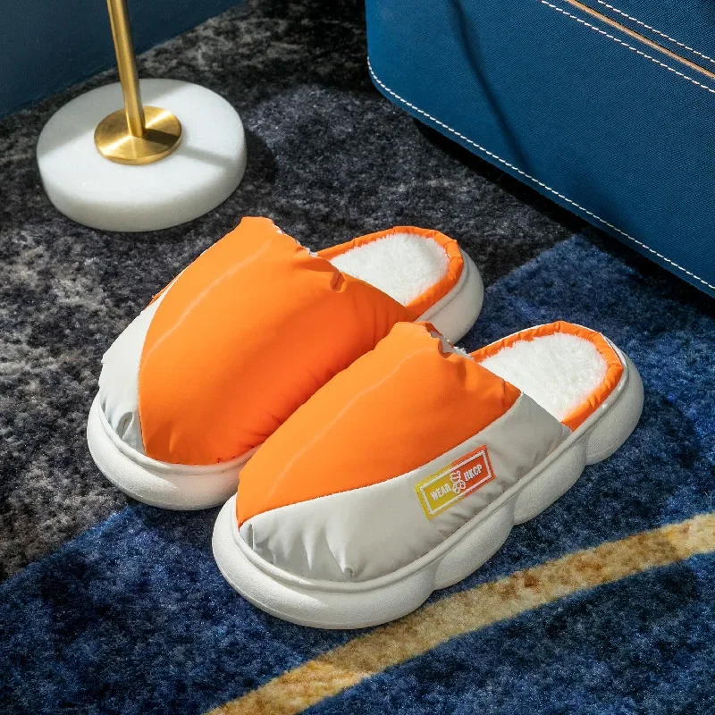 Casual Fluffy รองเท้าแตะผู้หญิง House Flats Plush Designer แพลตฟอร์มฤดูหนาวรองเท้าสุภาพสตรี Elegant Home Warm รองเท้าแฟชั่นขนาดใหญ่