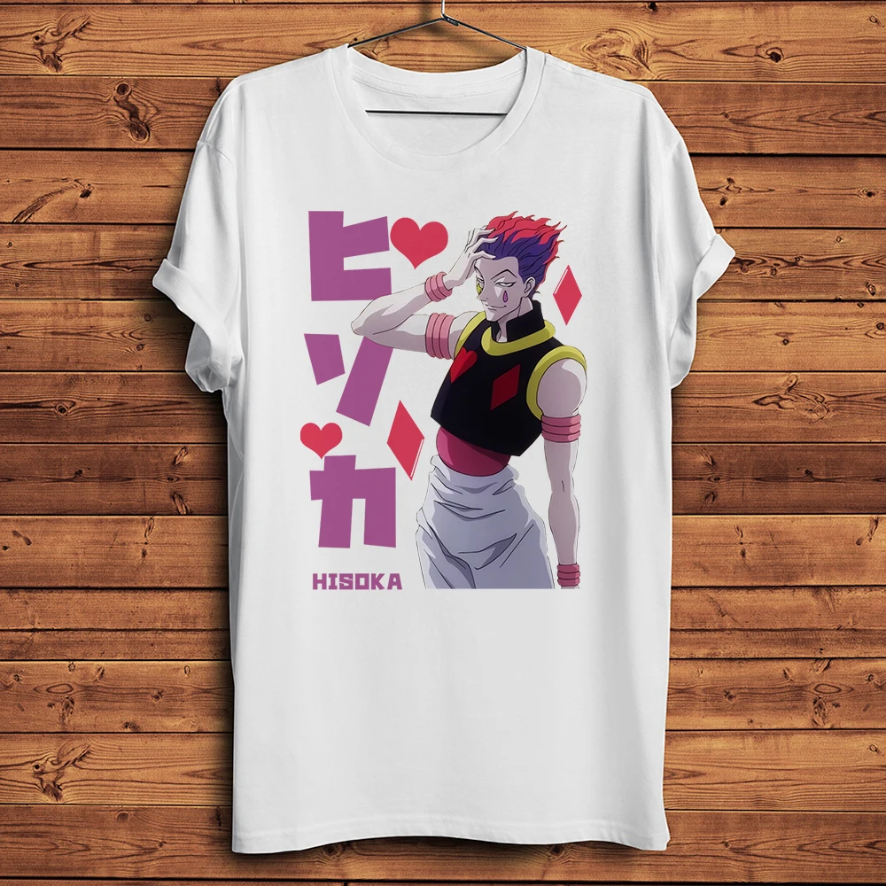 Hunter Hisoka Morow Cool Anime Funny HXH Manga T Shirt Men Short Sleeve Casual TShirt Unisex Daily Breathable Streetwear Tee