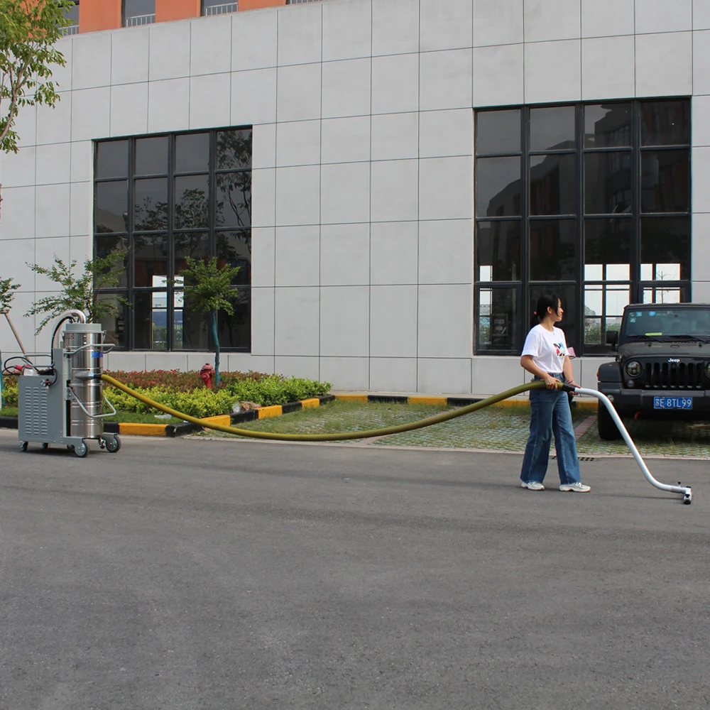 3-фазный промышленный пылесос AM7010D+ большой емкости 120 л с регулируемой импульсной пылью, идеально подходит для механической промышленности