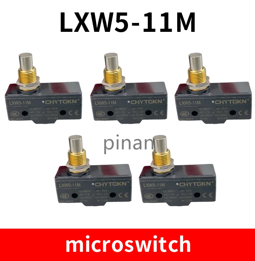 AC 380V DC 220V 10A Push Plunger Actuated Momentary Limit Switch LXW5-11M