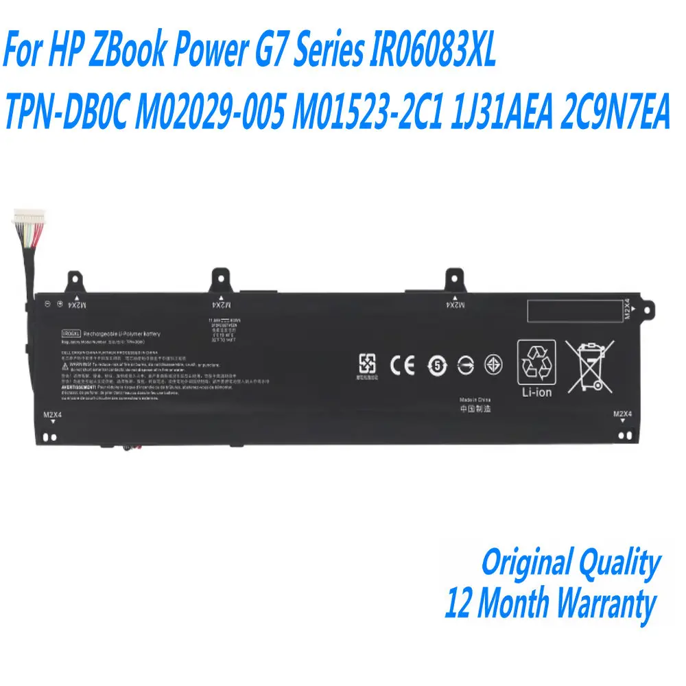 

Новый аккумулятор для ноутбука HP ZBook Power G7 серии IR06083XL, 11,58 в 83 Вт/ч IR06XL, фотосессия 1J31AEA 2C9N7EA