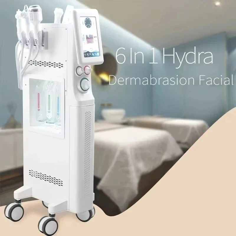 2026 Professional Export Model Hydro-Oxygen Facial Treatment Machine 6-in-1 Deep Skin Regeneration Beauty Equipment