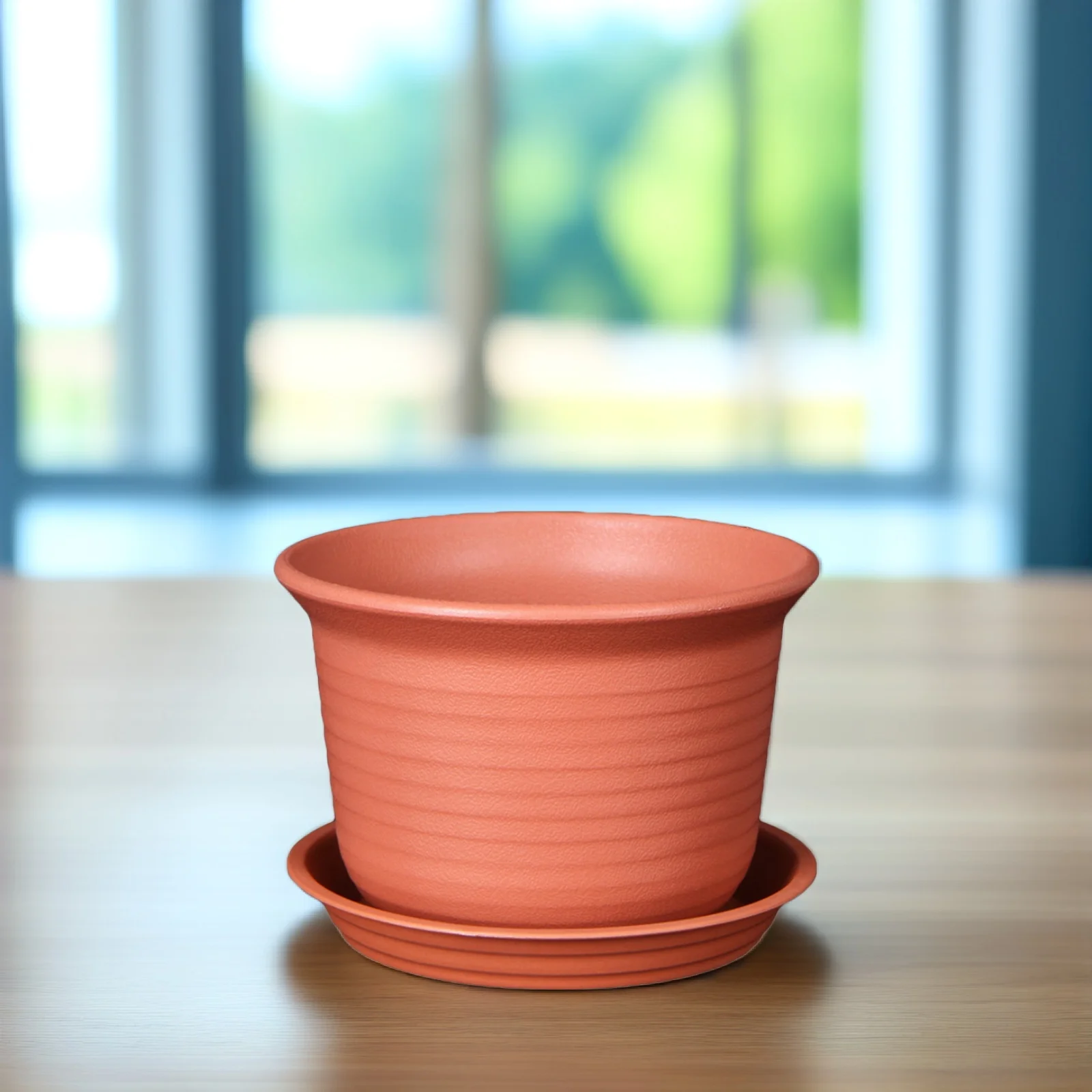 

Plastic Flower Pots Resin Small Planters For Succulents With Drainage Holes Indoor Outdoor Garden Decor Nursery Pot Red