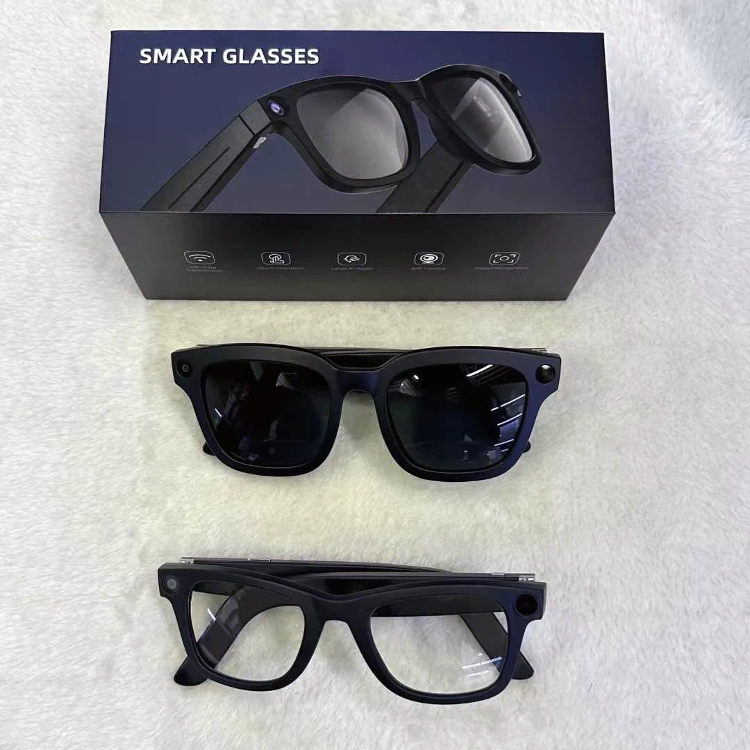 

AI Smart Camera Glasses Bluetooth Call Video Recorder Wi-Fi transmission Translation Music Outdoor Anti Blue Light Smart Glasses