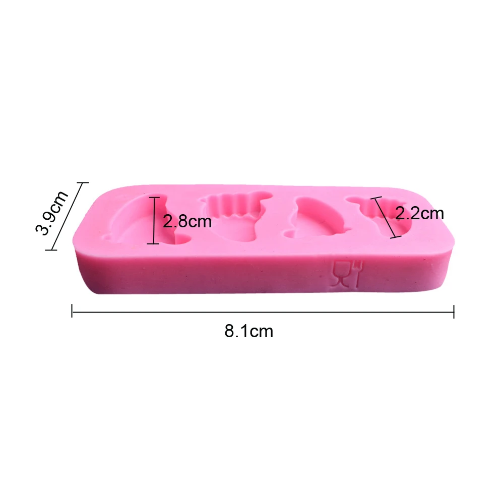 1Pc Foot Flipping Sugar Silicone Mold DIY Cake Decoration Mold Chocolate Biscuit Pudding Mold Baking Accessories and Tools