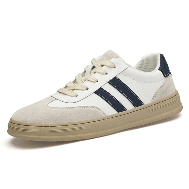 

High Quality Genuine Leather Mens Sneakers Men Vulcanized Shoes 2023 Casual Shoes for Men Leisure Walk Luxury Brand Skateboard