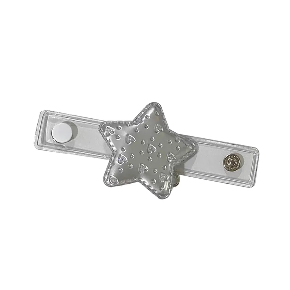 1pc INS Style Transparent Bag Expansion Buckle with Double D-Rings Decorative Bag Hanger Bag Charm Holder Women Girls