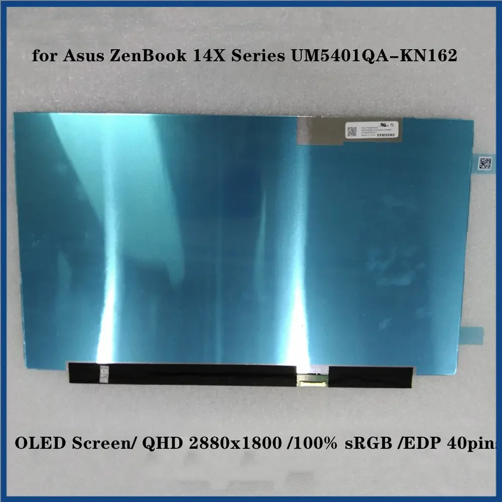 Asus ZenBook 14X 시리즈 UM5401QA-KN162 OLED 스크린, 90Hz IPS 패널, QHD 2880x1800 400 cd/m², 100% sRGB EDP 40 핀, 14 인치