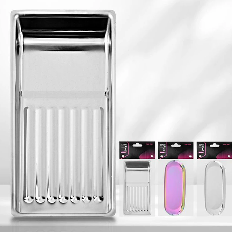 ถาดสแตนเลสสำหรับอุปกรณ์ทำเล็บ ถาดแพทย์ ถาดทันตกรรม ถาดเก็บเครื่องสำอาง ถาดใส่เล็บปลอม อุปกรณ์และเครื่องมือ