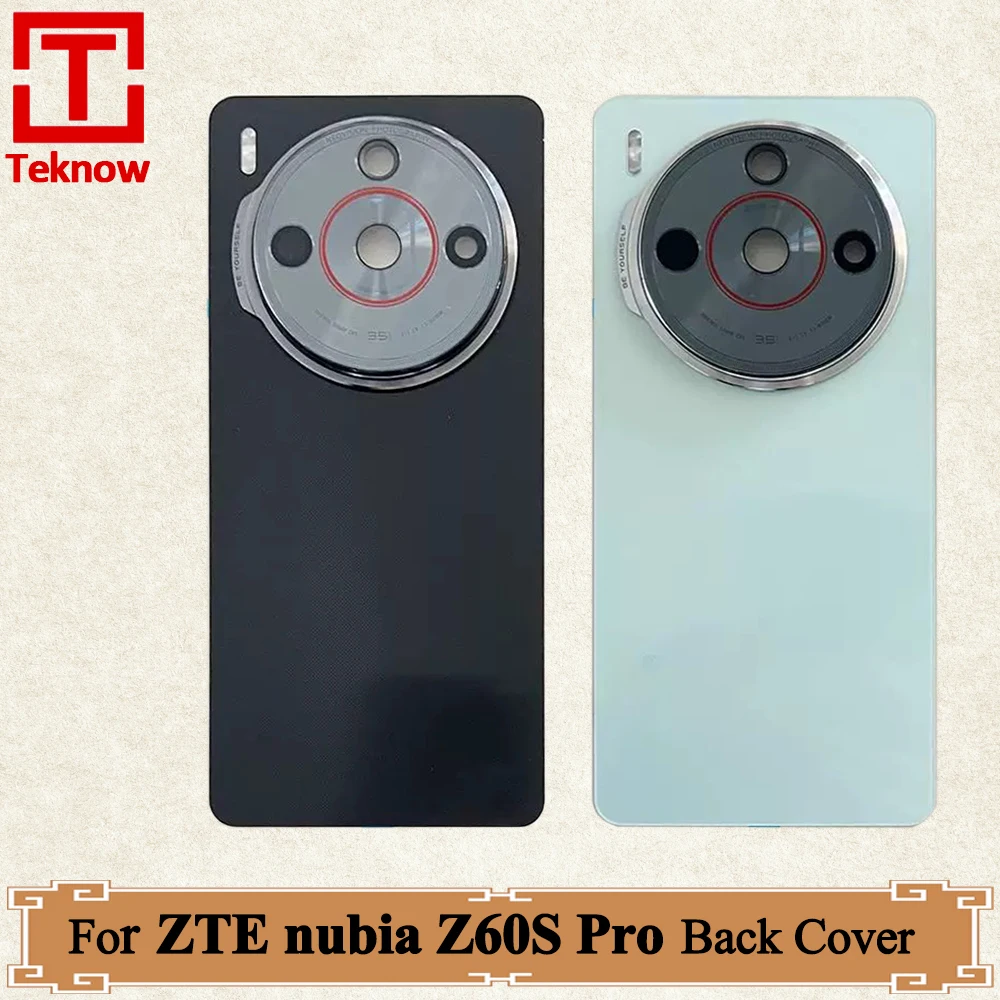 AAA+ quality Back Cover For ZTE nubia Z60S Pro Back Battery Cover Housing Door Rear Case With Adhesives Replacement Parts