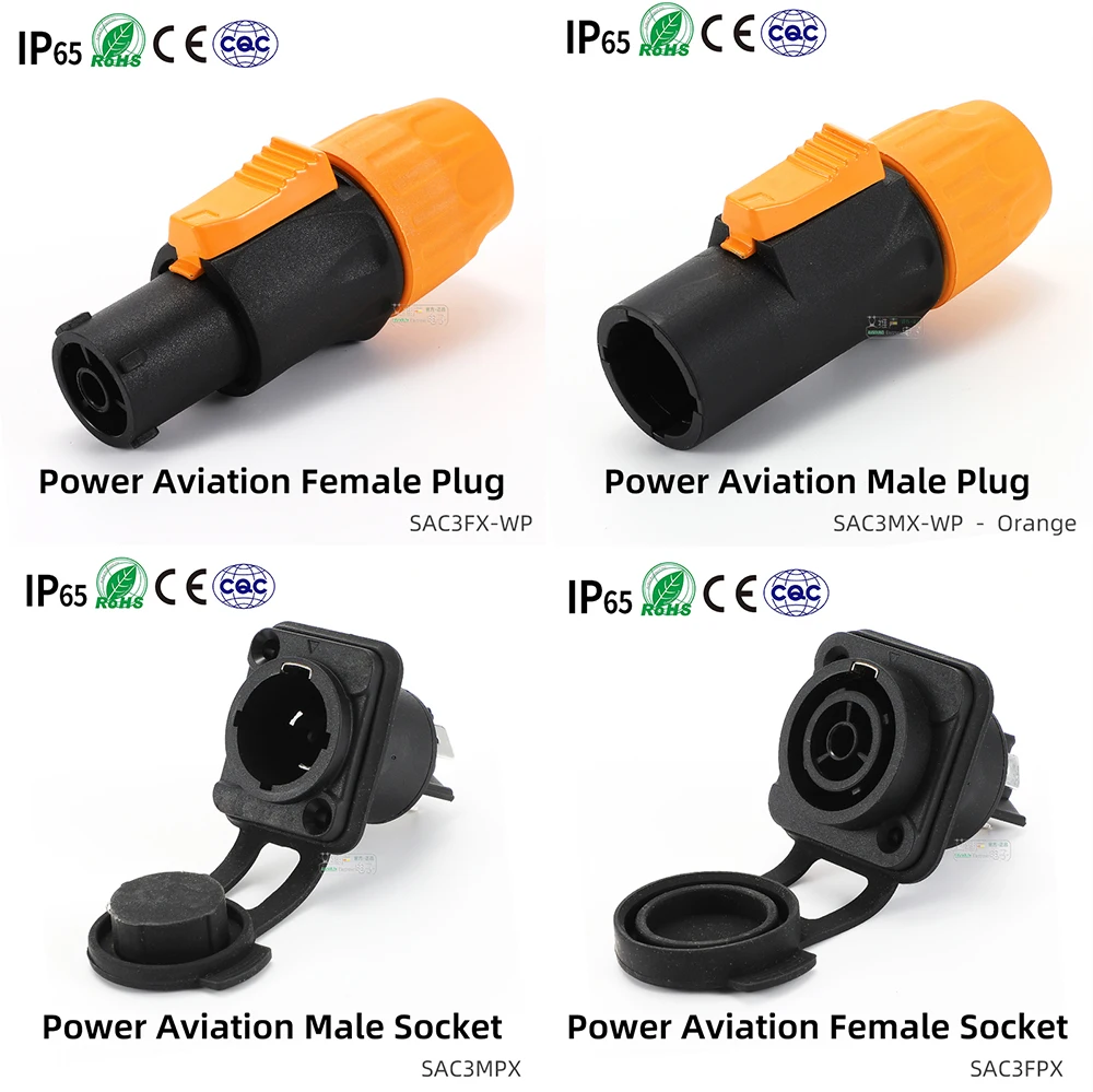 NAC3FX 16A PowerCON Aviation Steckdose Power Eingang Ausgang Adapter IP65 Für Industrielle Steuerung LED Bildschirm Licht Audio Signal ﻿ – Detail 34