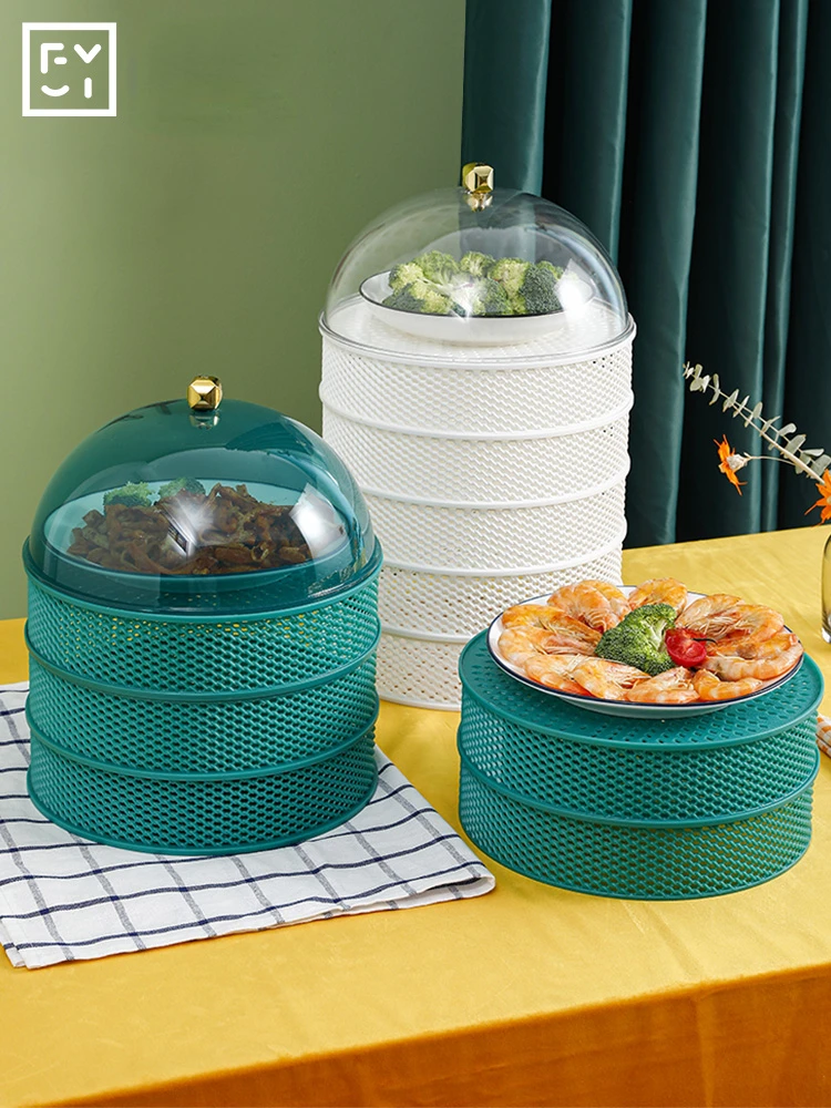 

Vegetable Cover Hollow Summer Anti-mosquito Leftovers Storage Rack Rice Cover Kithech Dining Table Cover Dust-proof Fly Cover