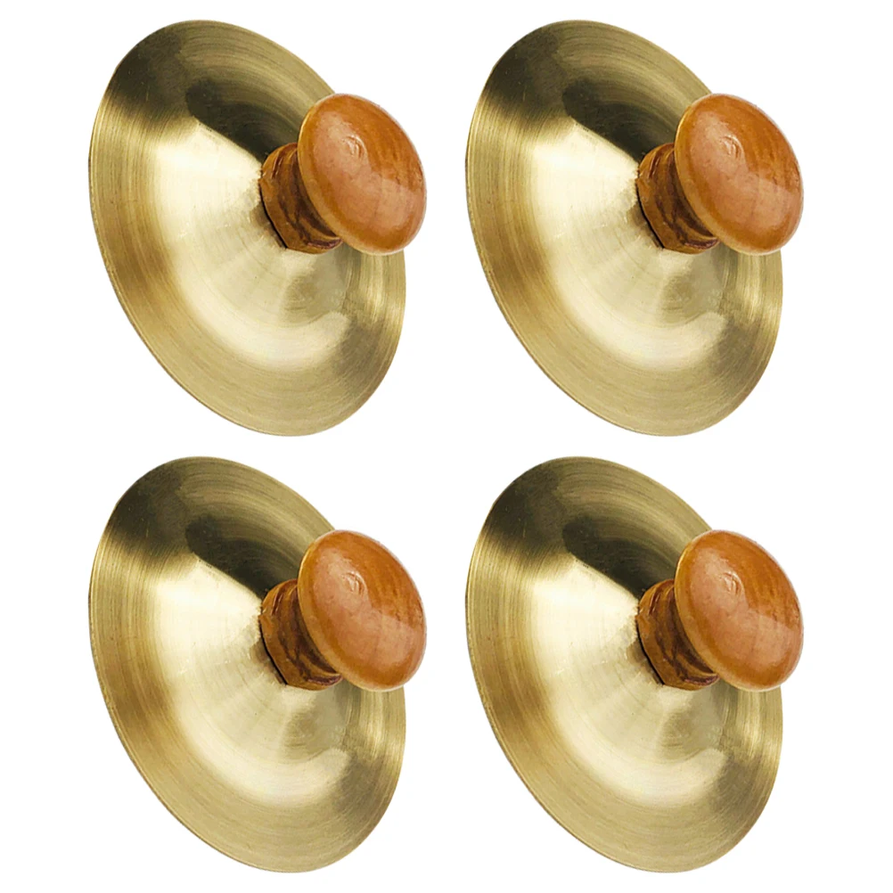 4 szt. Mini Cymbałki Ręczne Instrumenty Perkusyjne dla Dzieci Małe Zabawki Muzyczne dla Maluchów Wczesna Edukacja Wytrzymały Materiał Czysty Dźwięk