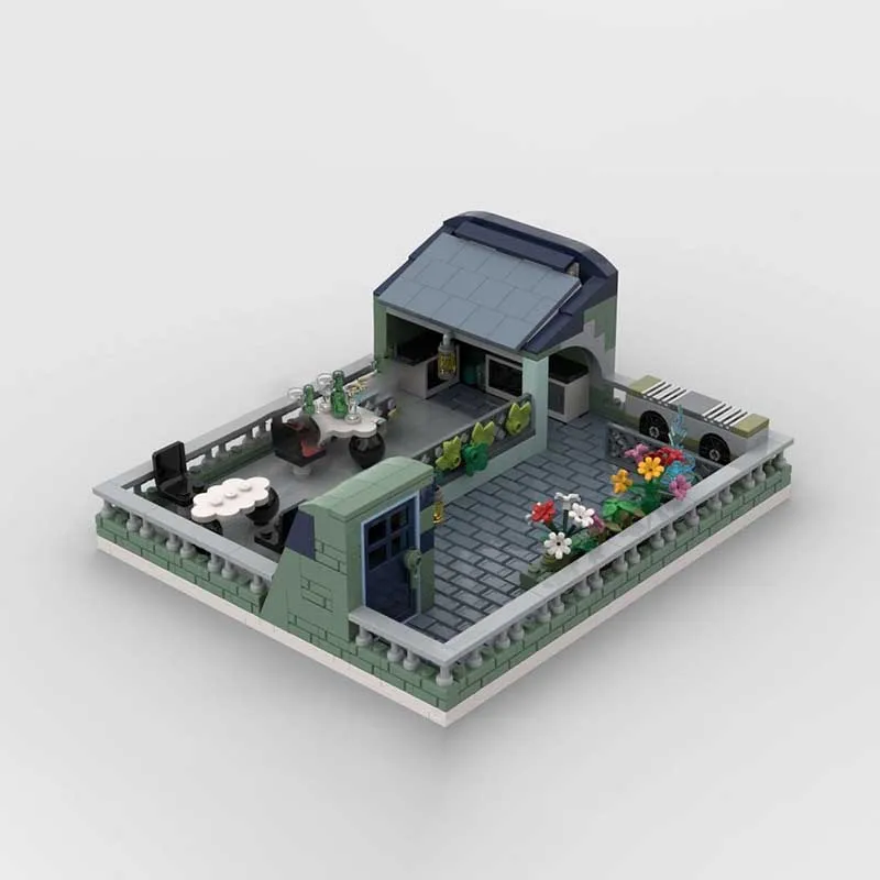 Model Ulicy Miejskiej Moc Klocki Konstrukcyjne Miejski Basen Model Technologiczny Klocki Prezenty Zabawki Świąteczne Zestaw do Samodzielnego Montażu