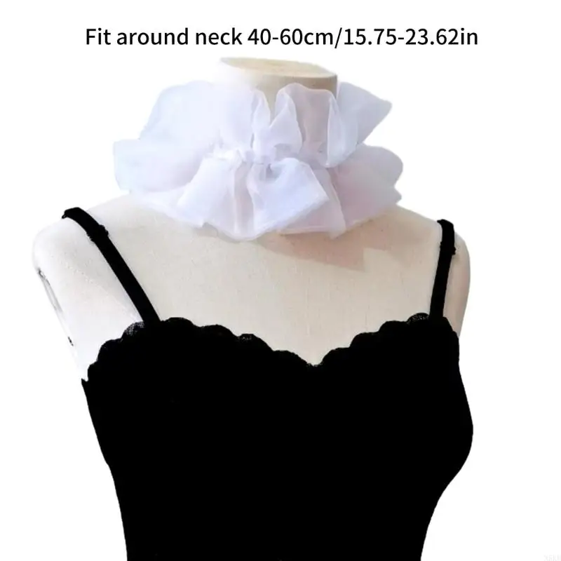 N5KB Collar vitoriano Ruffled Court Colle