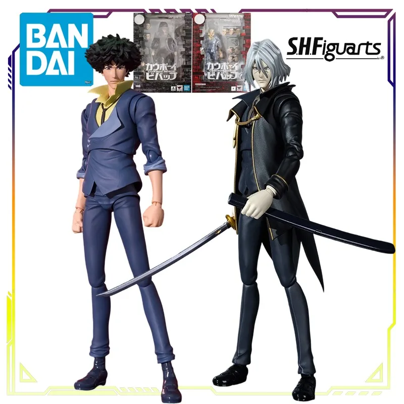 

BANDAI Original S.H.Figuarts Cowboy Bebop Series Spike Spiegel\Vicious Anime Action Figure Assembly Model Toys Movable Model