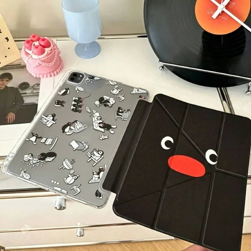 Penguin Shockproof 3+Y Fold Tablet Cover for IPad Pro 12 9 Case Mini6 8.3 10.9 10th 9.7 5/6th 10.2 7/8/9th Air3 10.5 A16 2025 11