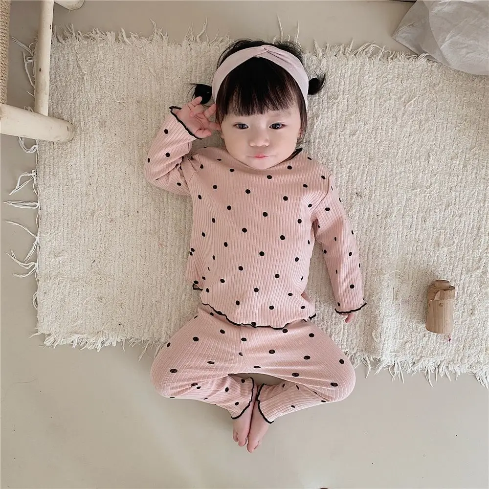 1-7 Jahre 2-teiliges Baby-Mädchen-Outfit mit langen Ärmeln, koreanische Mode, Frühling/Herbst, Eisseiden-Set für Kleinkinder, niedlicher Herz-Print, Kinderbekleidungs-Sets – Detail 6
