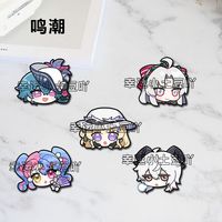 Wuthering Waves ROCCIA Brant Zani Carlotta Montelli Anime Acrylic Brooch Chains Jewelry Girls Badge Pendant Gift