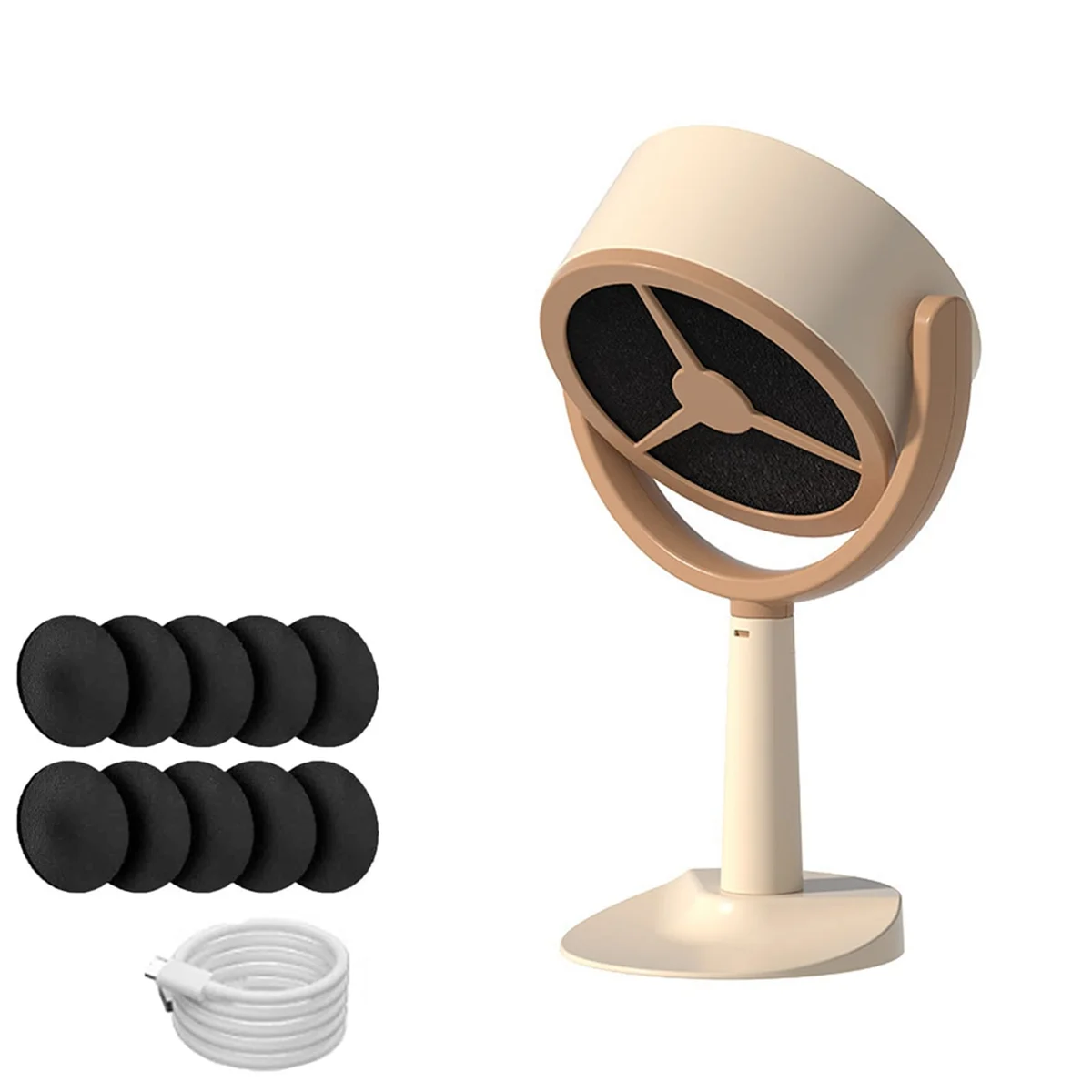 Portable Smoke Purifier Portable Kitchen Exhaust Fan Desktop Range Hoods Removable and Washable Exhaust Fan HOT