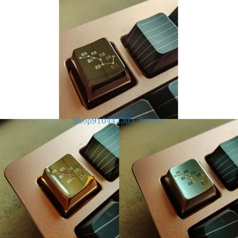 652F Metal ESC Keycap The Big Dipper Theme for Mechanical Keyboards Bright Color