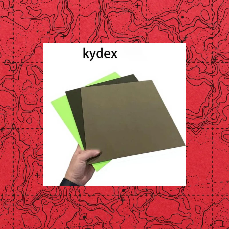 8 Sizes Red Topographic Pattern KYDEX Thermoplastic Board Thermoform Sheet Plate For Holsters Knife Sheath Scabbard DIY Making