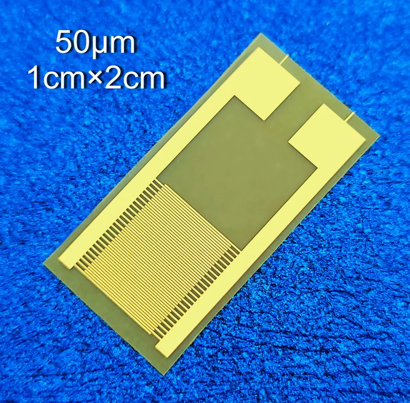 

50 micron flexible PI large size cross finger electrode biogas humidity sensor easy to operate