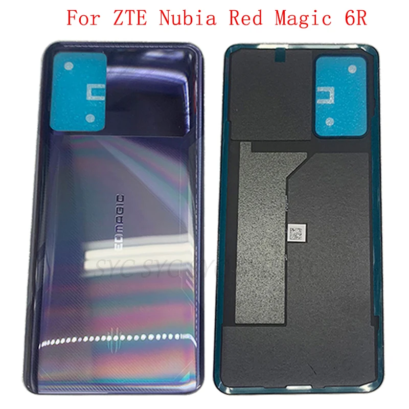 Battery Cover Rear Door Case Housing For ZTE Nubia Red Magic 6R Back Cover with Logo Repair Parts