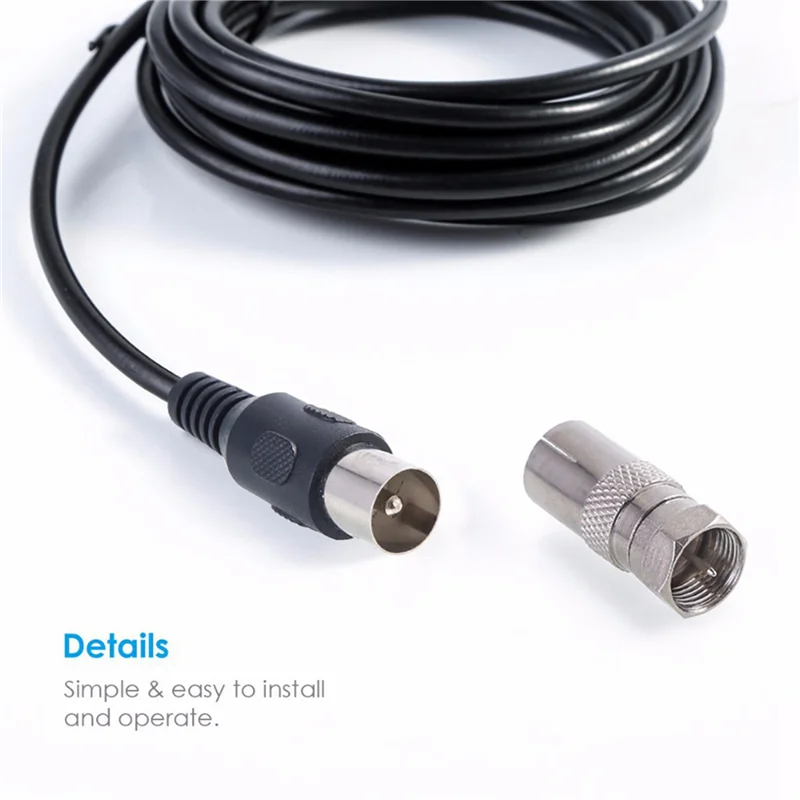 ABJF-2X 1080P Indoor Digital TV Antenna 1Pcs Booster Active Signal Receiver Amplifier TV Antenna HDTV Mini DVB-T2 Antenna