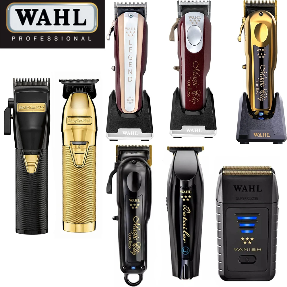 المهنية Wahl Vapor 8148 مشبك سحري كبار الحلاق مقص الشعر اللاسلكي وتشذيب الشعر ورقائق ماكينة حلاقة للحلاقين والمصممين