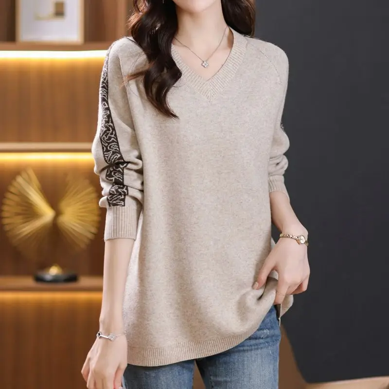 2024 New Autumn Winter knitting Women Sweater Korean Fashion Bottoming Shirts Ladies Knitwear Long Sleeve Pullovers Female Sweat