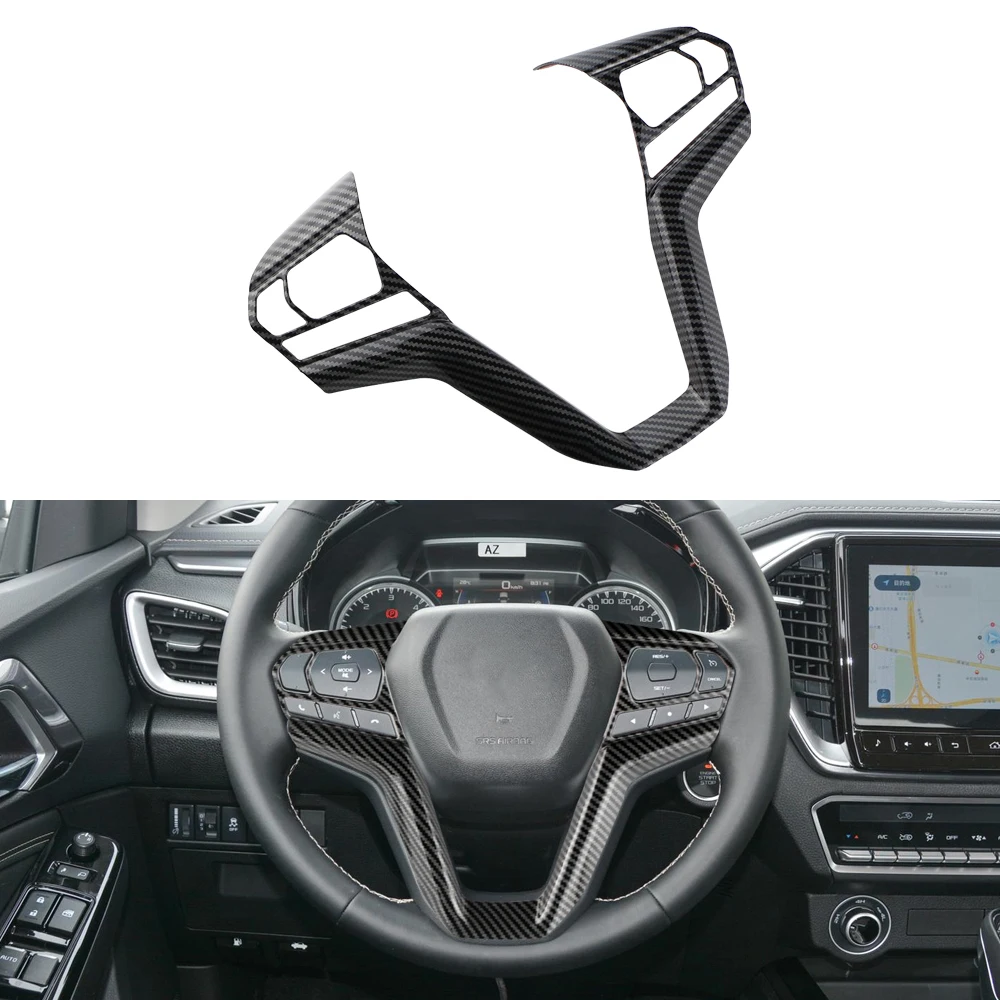 for Isuzu D-Max Dmax 2021 2022 2023 Car Steering wheel decorative sequins Steering Wheel Frame Cover Trim